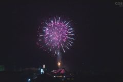 敬老会代替事業　花火打ち上げ