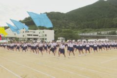 市内中学校で体育祭開催