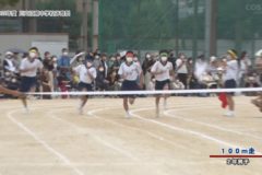 18．１００ｍ走（２年男子）　２０２２年度川之江南中学校　体育祭