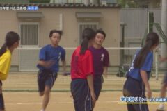 ８．学年別リレー（１年選手）　２０２３年度川之江高校 体育祭