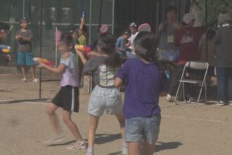 寒川小学校 水鉄砲大会 寒川小学校 水鉄砲大会