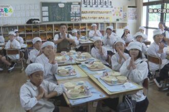 新米交流給食