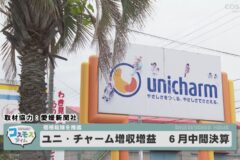 ユニ・チャーム増収増益　６月中間決算