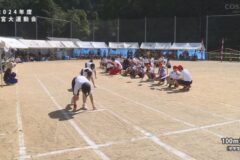 3.100m走（中学生）　2024年度新宮大運動会