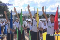 1.開会式・ストレッチ体操（全員）　2024年度川之江北中学校体育祭