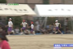 19.徒競走（5.6年生）　2025年度上分小学校運動会
