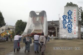 街かど百景：川之江秋祭り2025　金生八幡宮宮出し