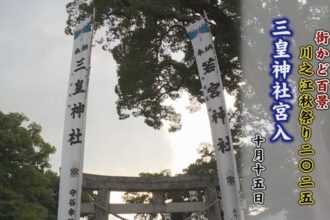 街かど百景：川之江秋祭り2025三皇神社宮入