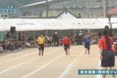 男女選抜/団対抗リレー　2025年度　土居高等学校運動会