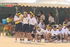 1年女子/トリオ・トリオ・トリオ・トリオ　2025年度　川之江北中学校運動会