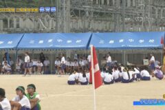 3年/学級対抗リレー　2025年度　三島東中学校運動会