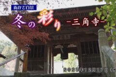 街かど百景：冬の彩り-三角寺-