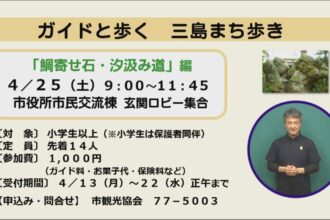 ガイドと歩く 三島まち歩き